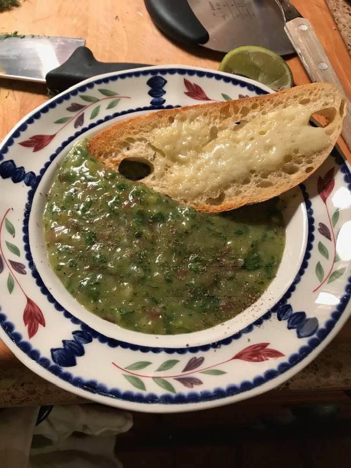 Ann Angell cold soup Vichyssoise.JPG
